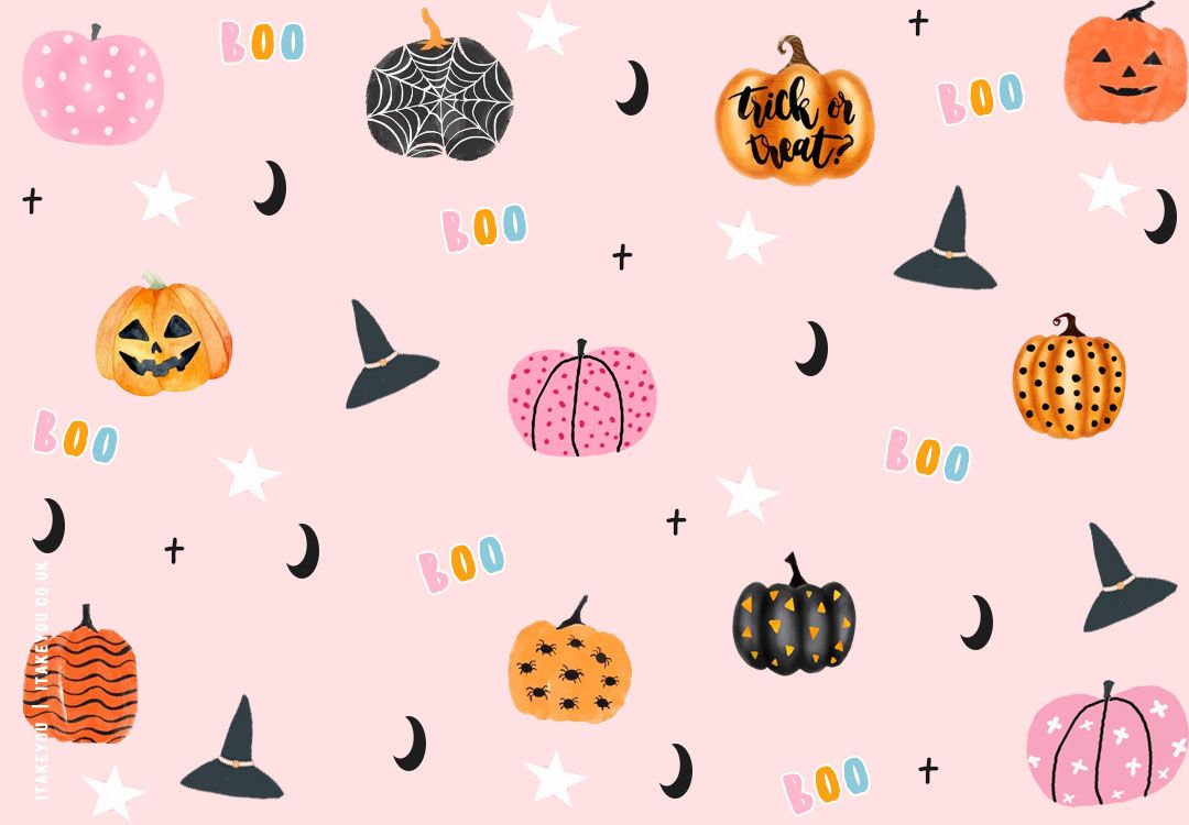 Chic and Preppy Halloween Wallpaper Inspirations : A Witch\'s Harvest Pretty in Pink I Take You. Wedding Readings. Wedding Ideas