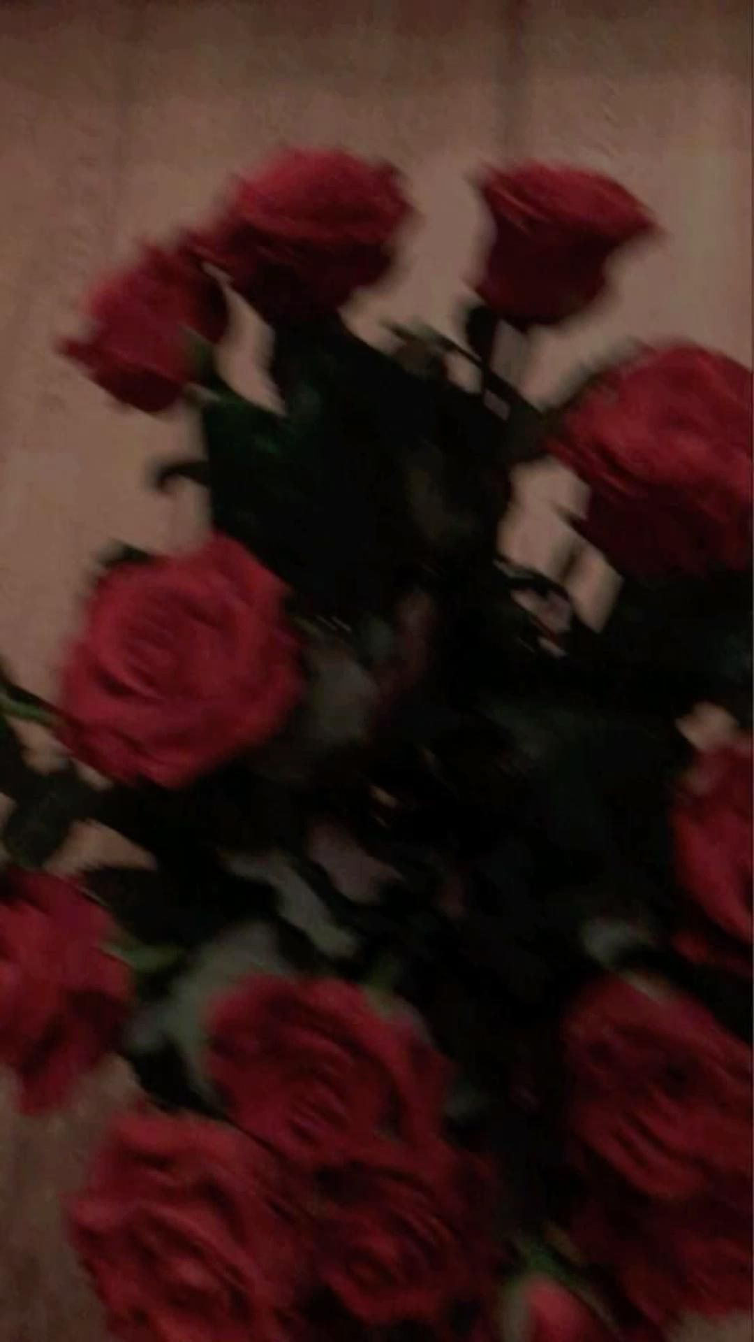 Red. Valentines. Red roses wallpaper, Flower aesthetic, Dark red wallpaper