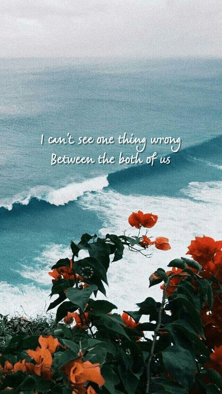 A phone wallpaper with a quote that says 