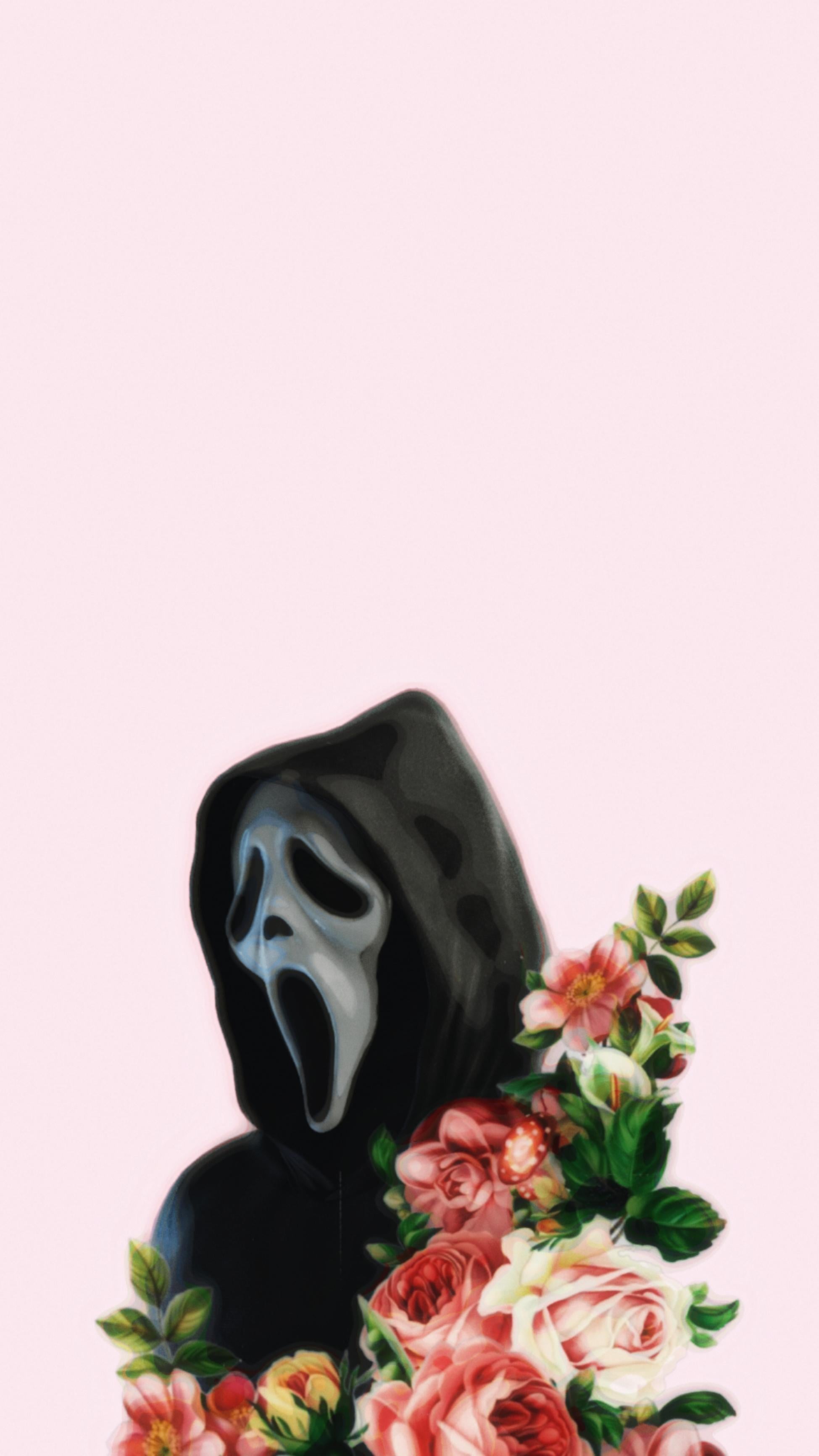 Who would have thought floral, girly Ghostface wallpaper would be hard to find?