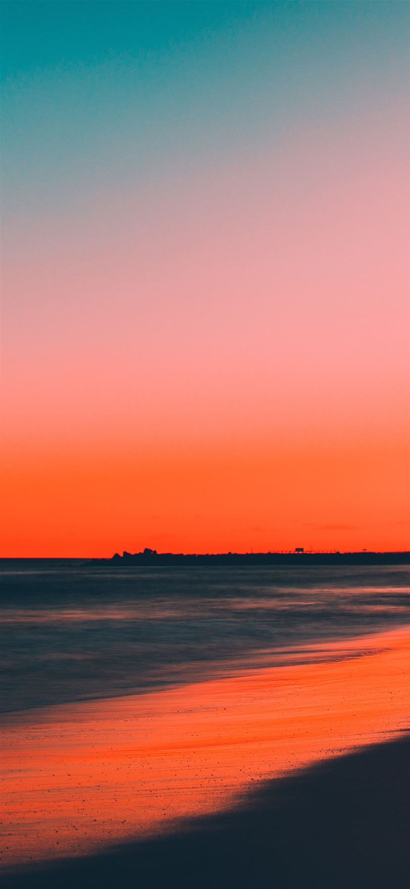 Sunset beach iPhone 11 Wallpaper Free Download