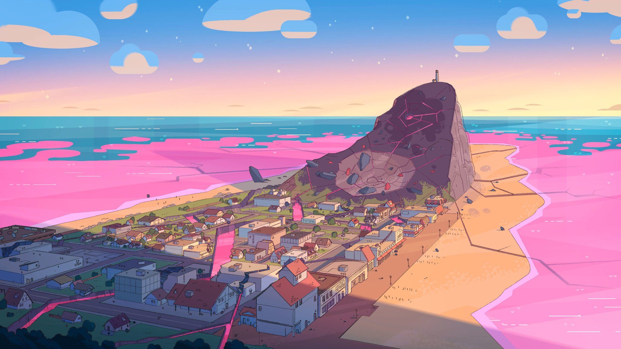 Steven Universe, the town of Beach City, 2019, 5K, 8K, wallpaper, background - Steven Universe