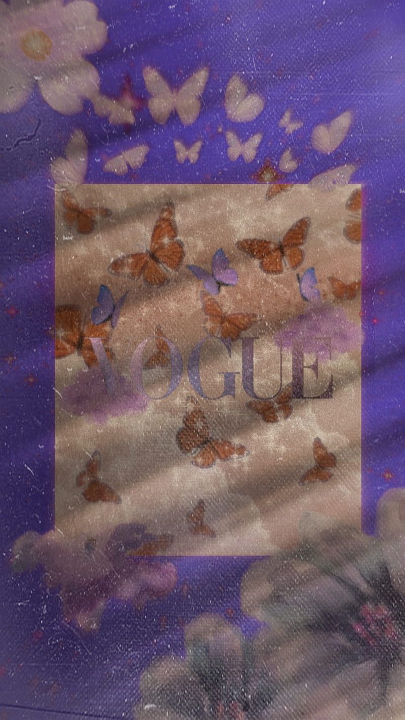 VOGUE Lunar, aesthetic, purple, thasupreme, vogue, HD phone wallpaper