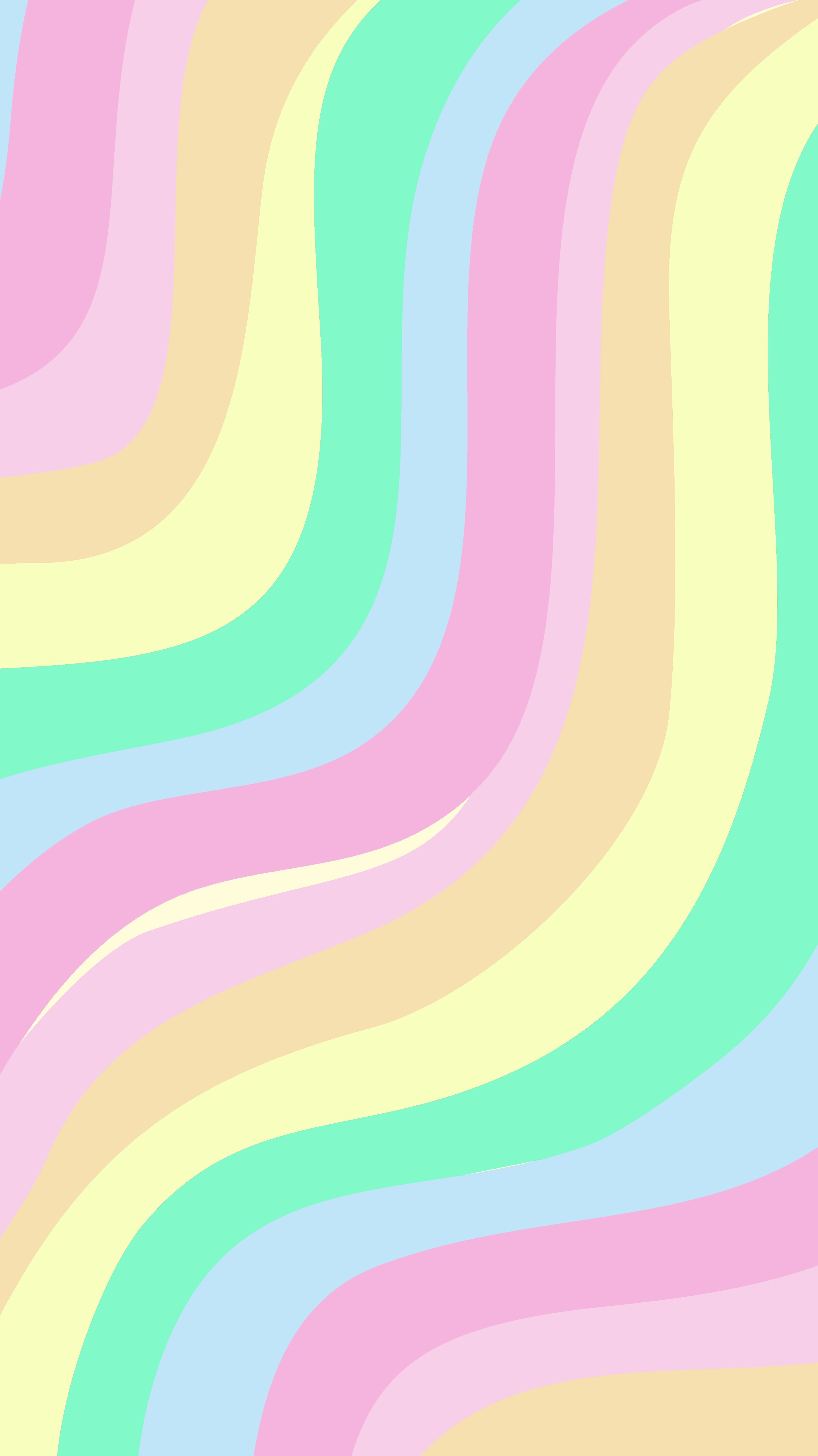 A pastel colored rainbow background image - Pastel rainbow