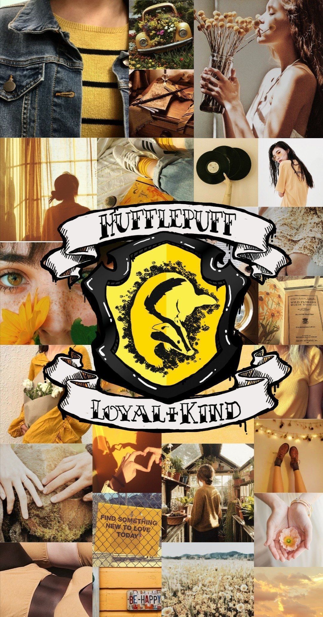 Hufflepuff aesthetic wallpaper, yellow aesthetic, harry potter - Hufflepuff