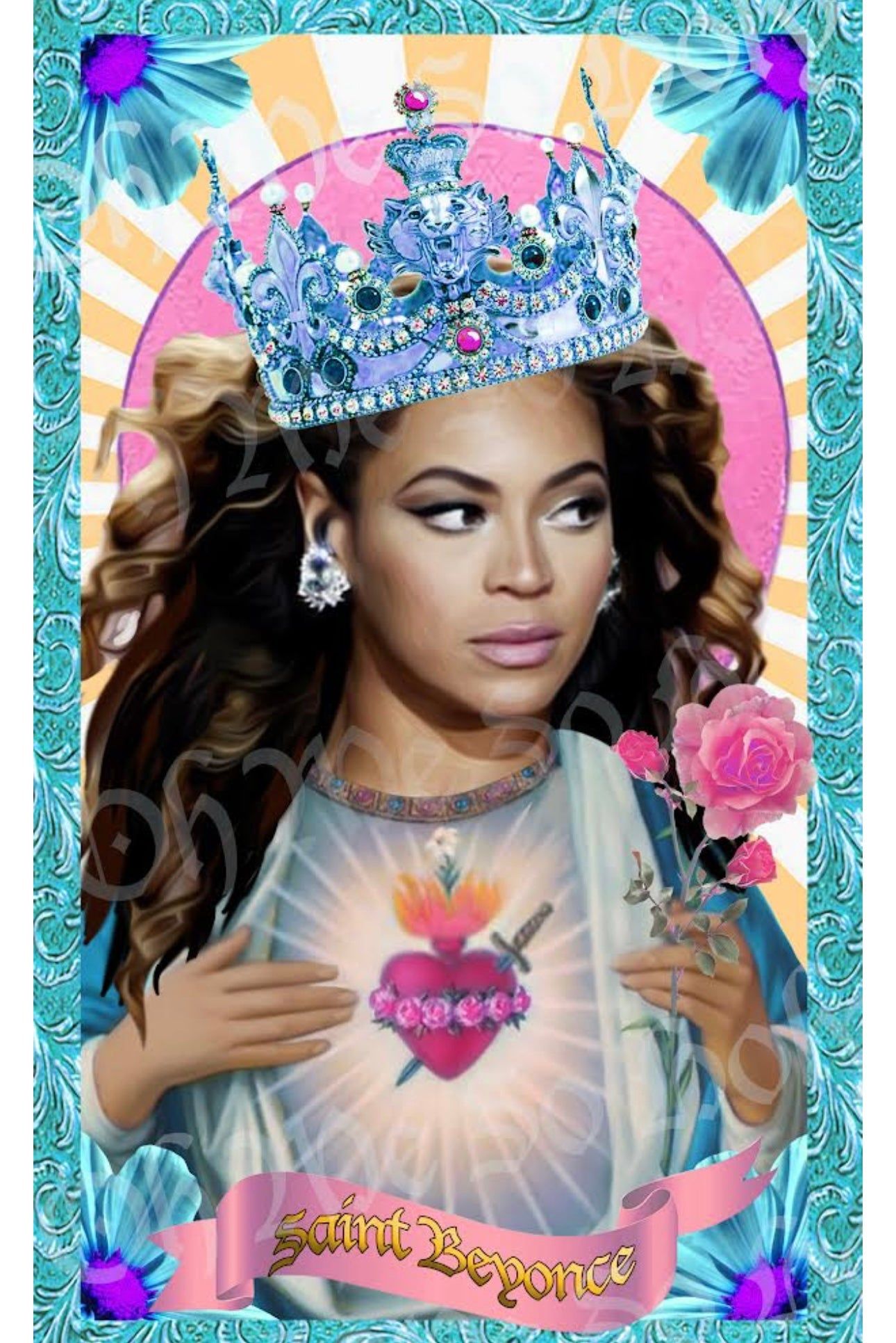 Saint Beyoncé is a modern day saint who is known for her powerful voice, business acumen, and philanthropic efforts. - Beyonce