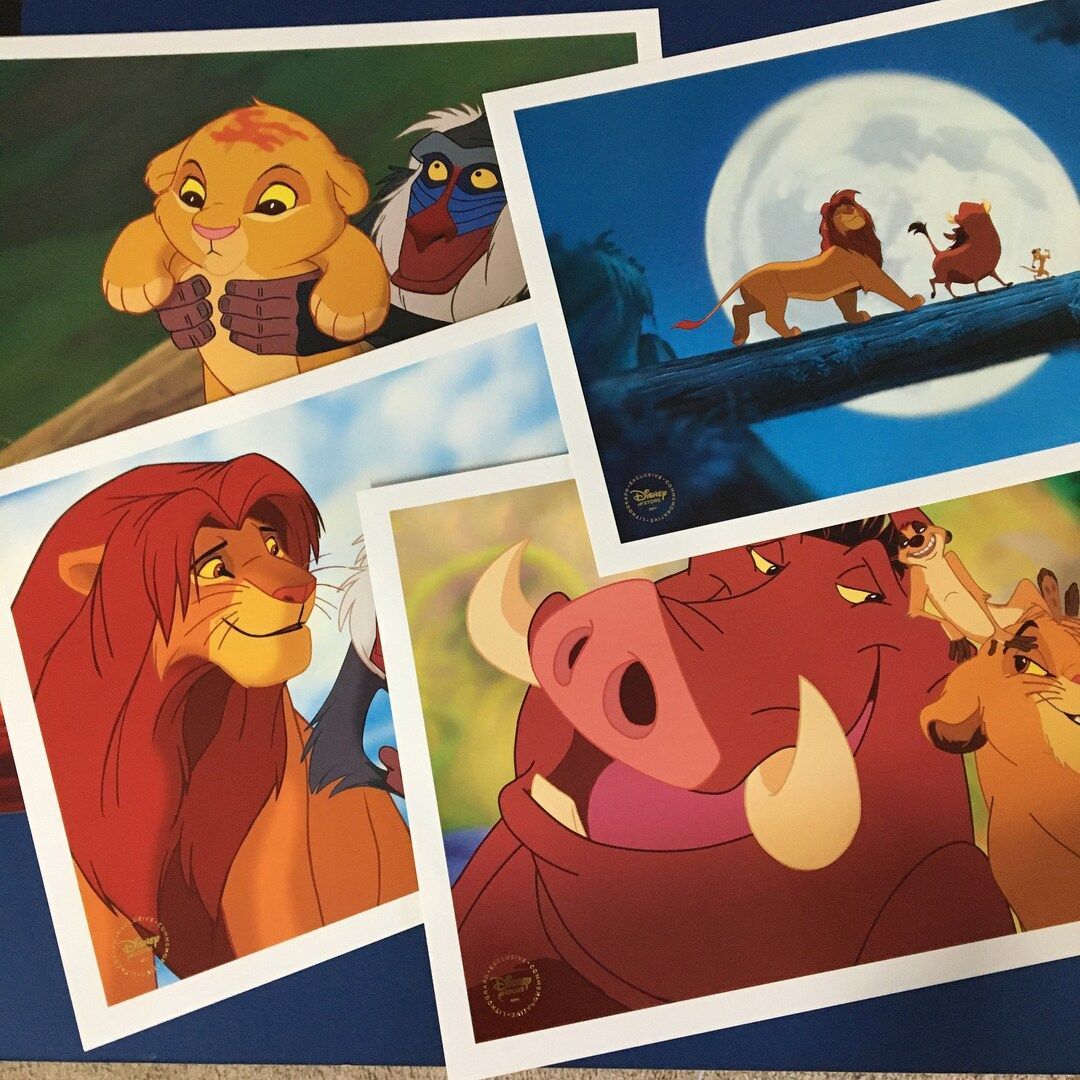 Disney Store Exclusive Diamond Edition Set of 4 Lion King