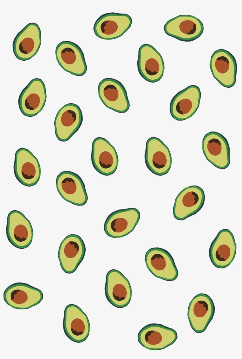 A pattern of avocados on a white background - Avocado