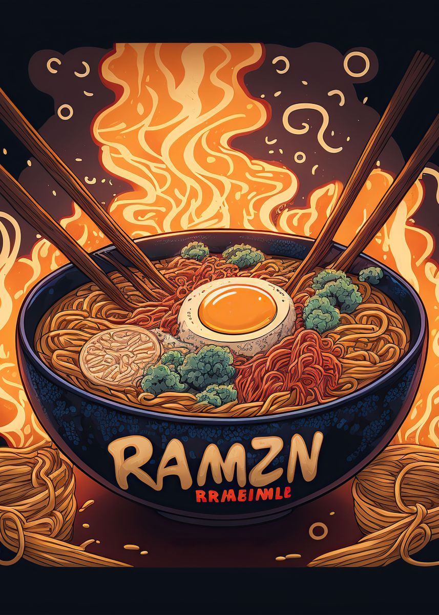 ramen japanese food' Poster