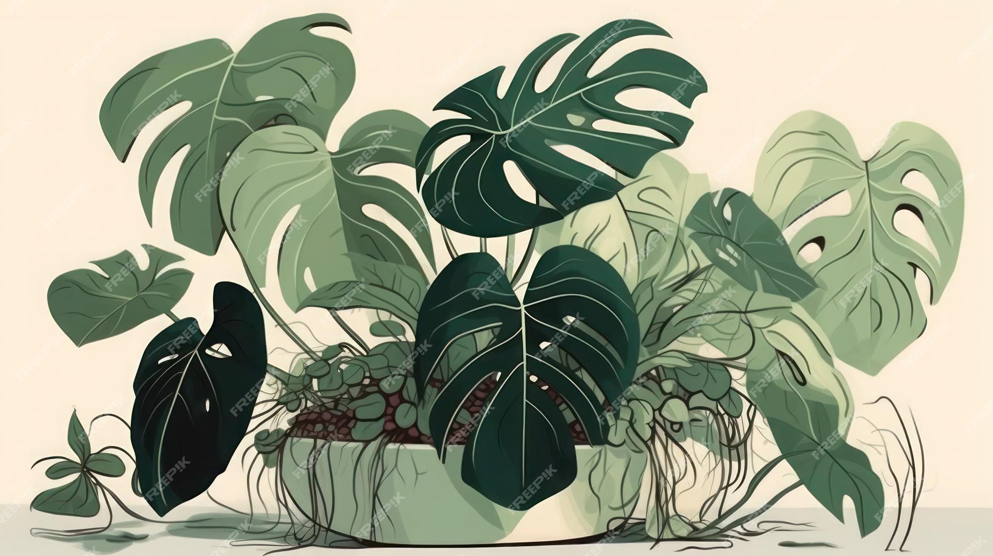 Plants Aesthetic Wallpaper Monstera Image