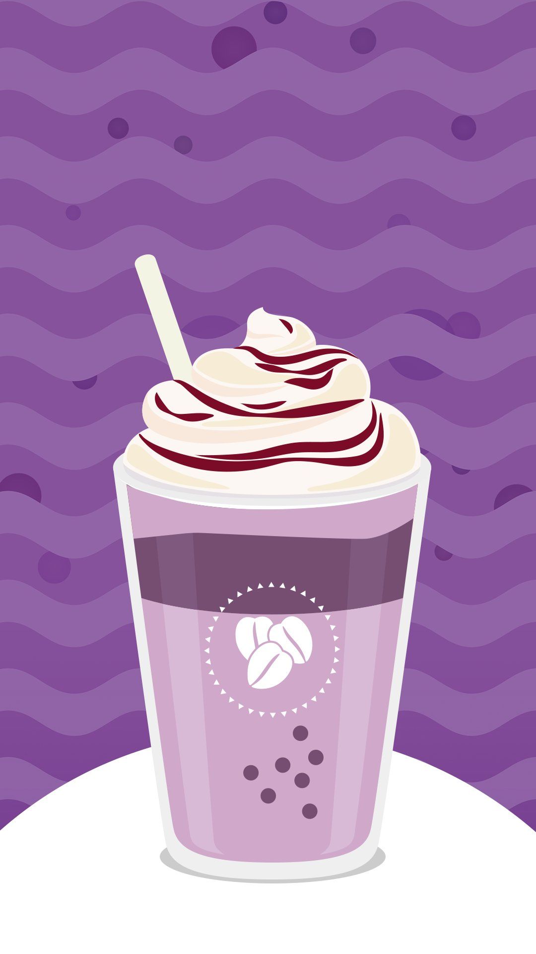 A purple drink with whipped cream on top - Starbucks