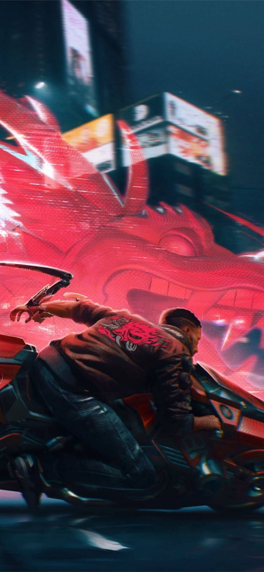 Cyberpunk 2077 wallpaper with a man holding a gun - Cyberpunk 2077