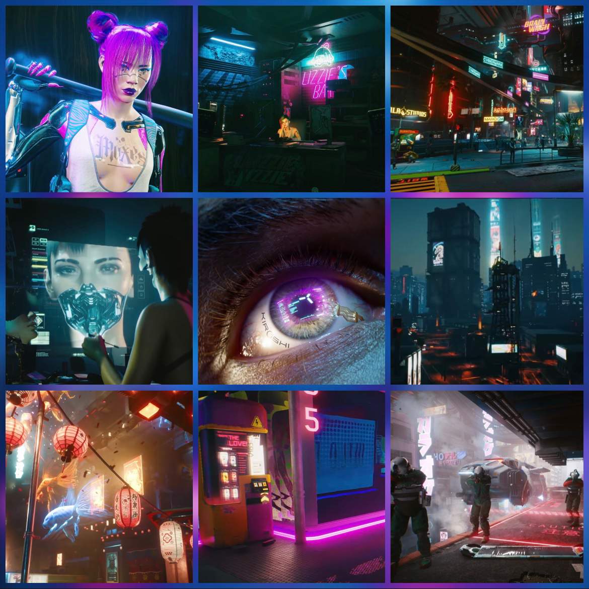 Cyberpunk 2077 aesthetic