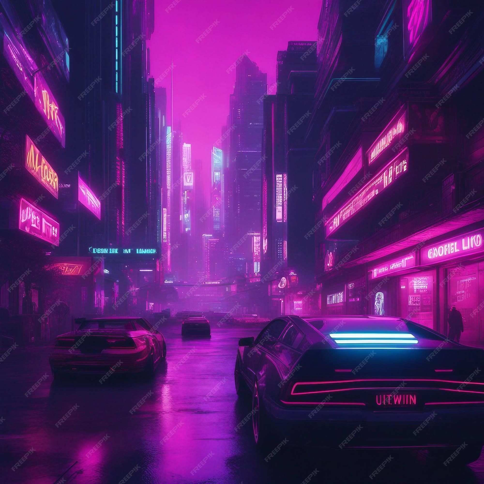 Cyberpunk Neon City Image