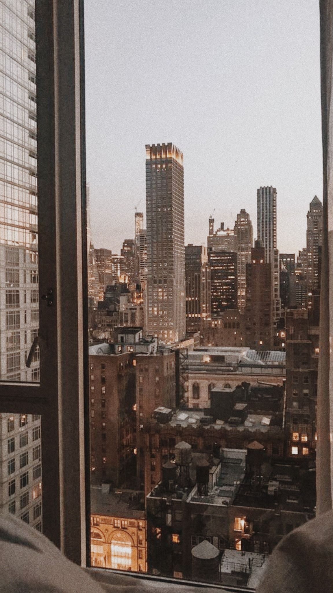 A view of the city from a window - New York