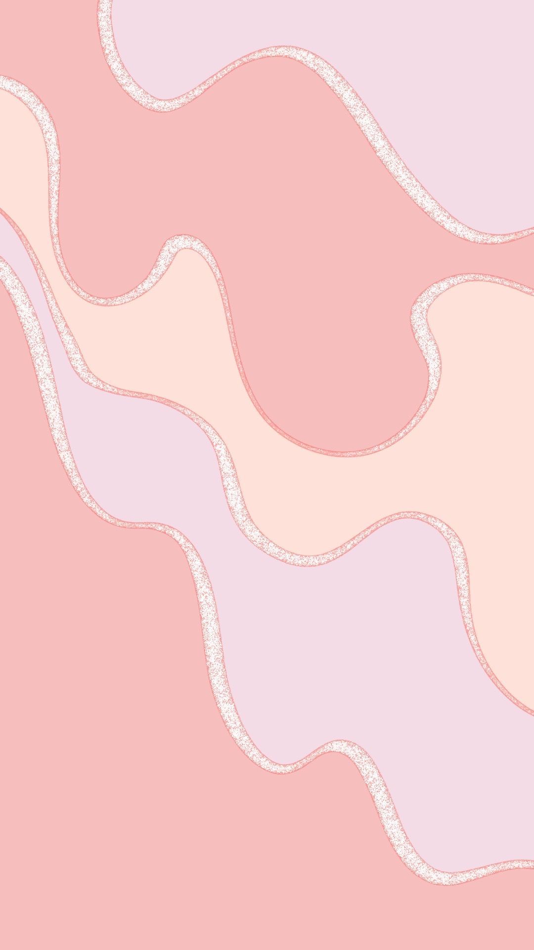 Girly phone wallpaper with abstract shapes - Blush