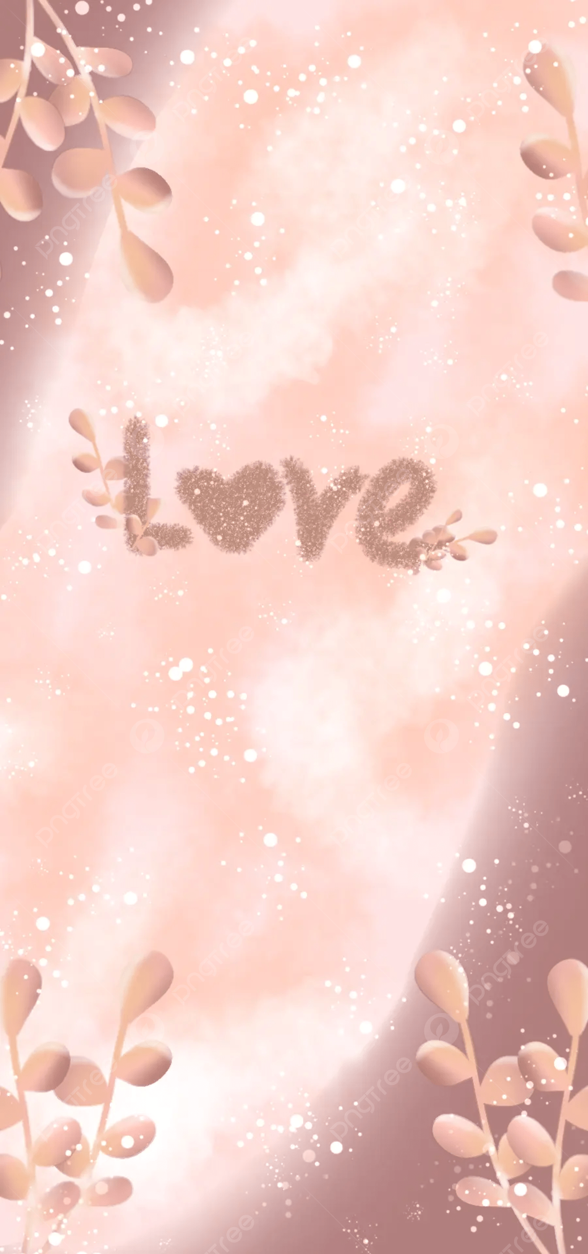 Aesthetic Background With Love Lettering Wallpaper Image For Free Download