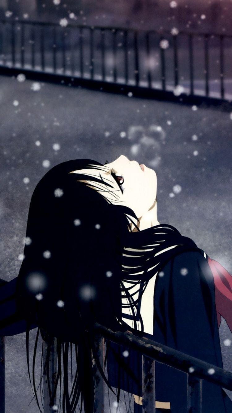 Sad aesthetic anime girl Wallpaper Download