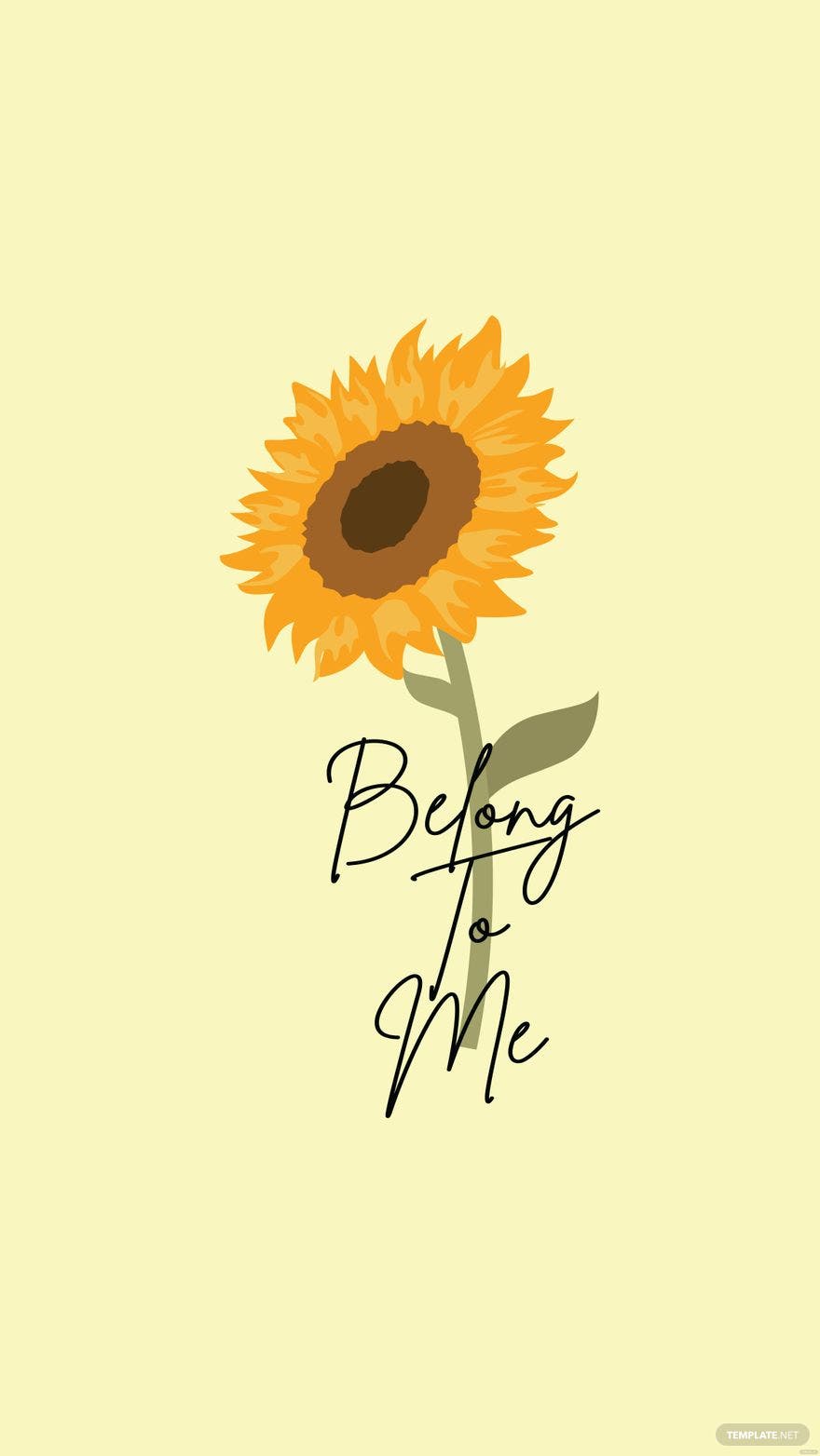 A sunflower with the words being to me - Sunflower