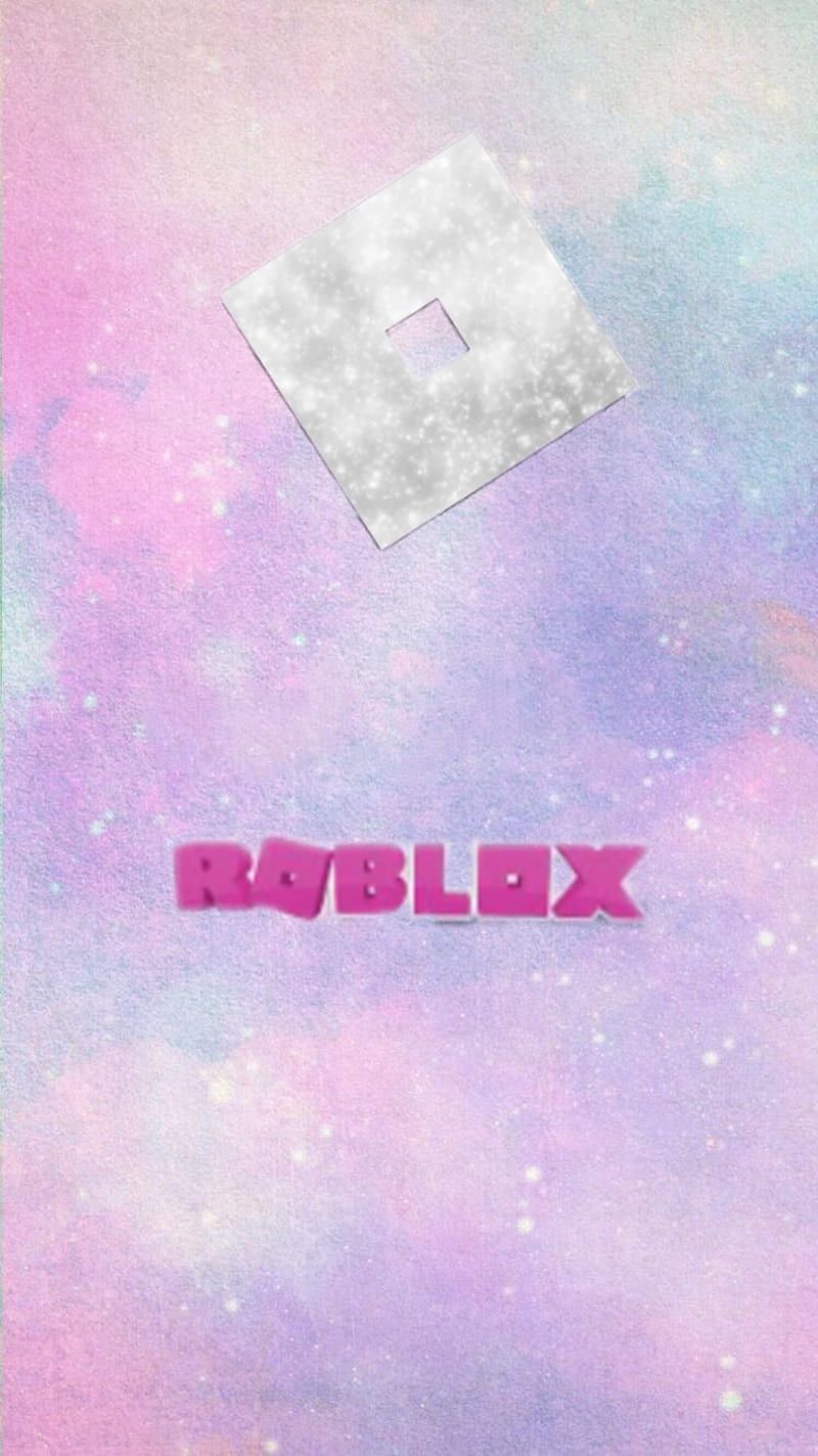 Roblox background with a pink and purple galaxy - Roblox