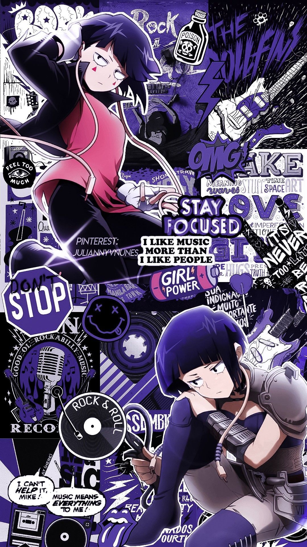 Purple aesthetic anime phone wallpaper background lock screen desktop background phone background phone wallpaper background phone lock screen desktop background - My Hero Academia