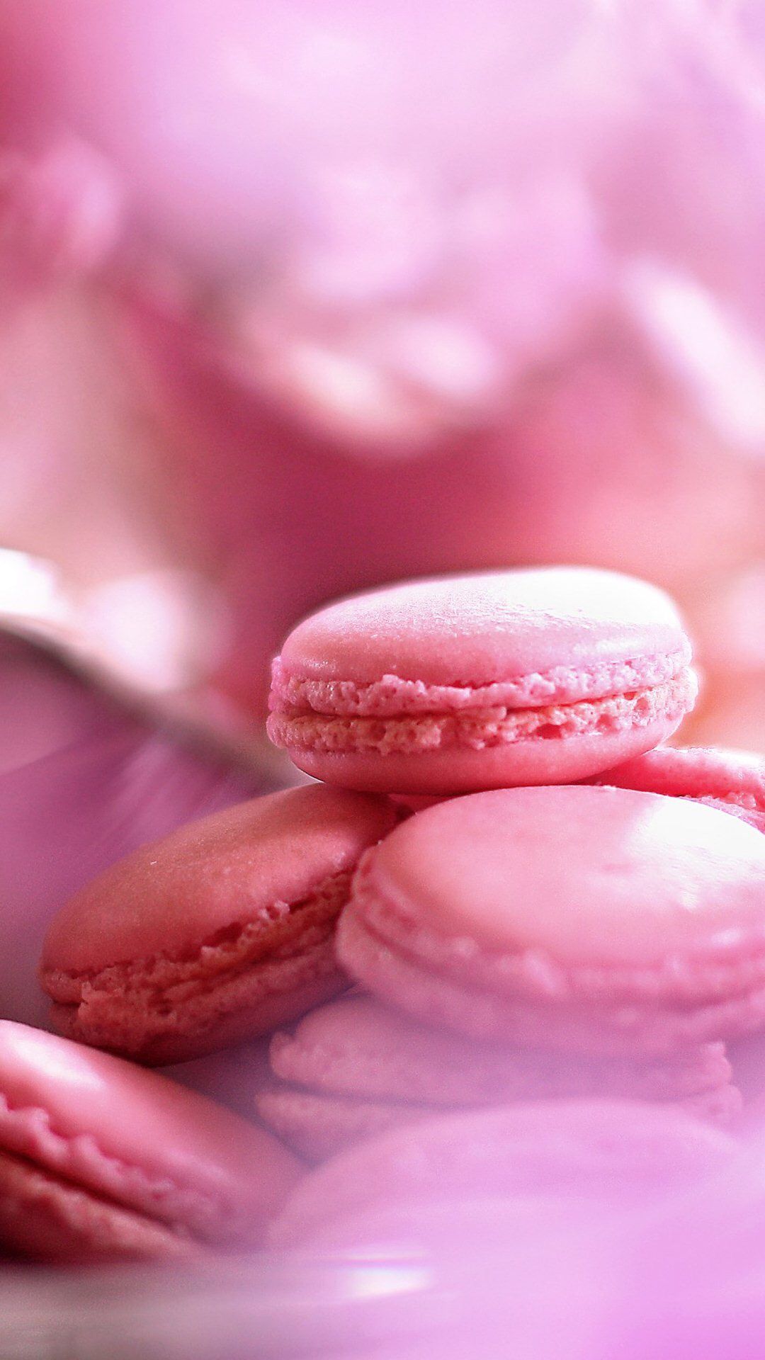 iPhone wallpaper. Pink macarons, Macarons, Pink iphone