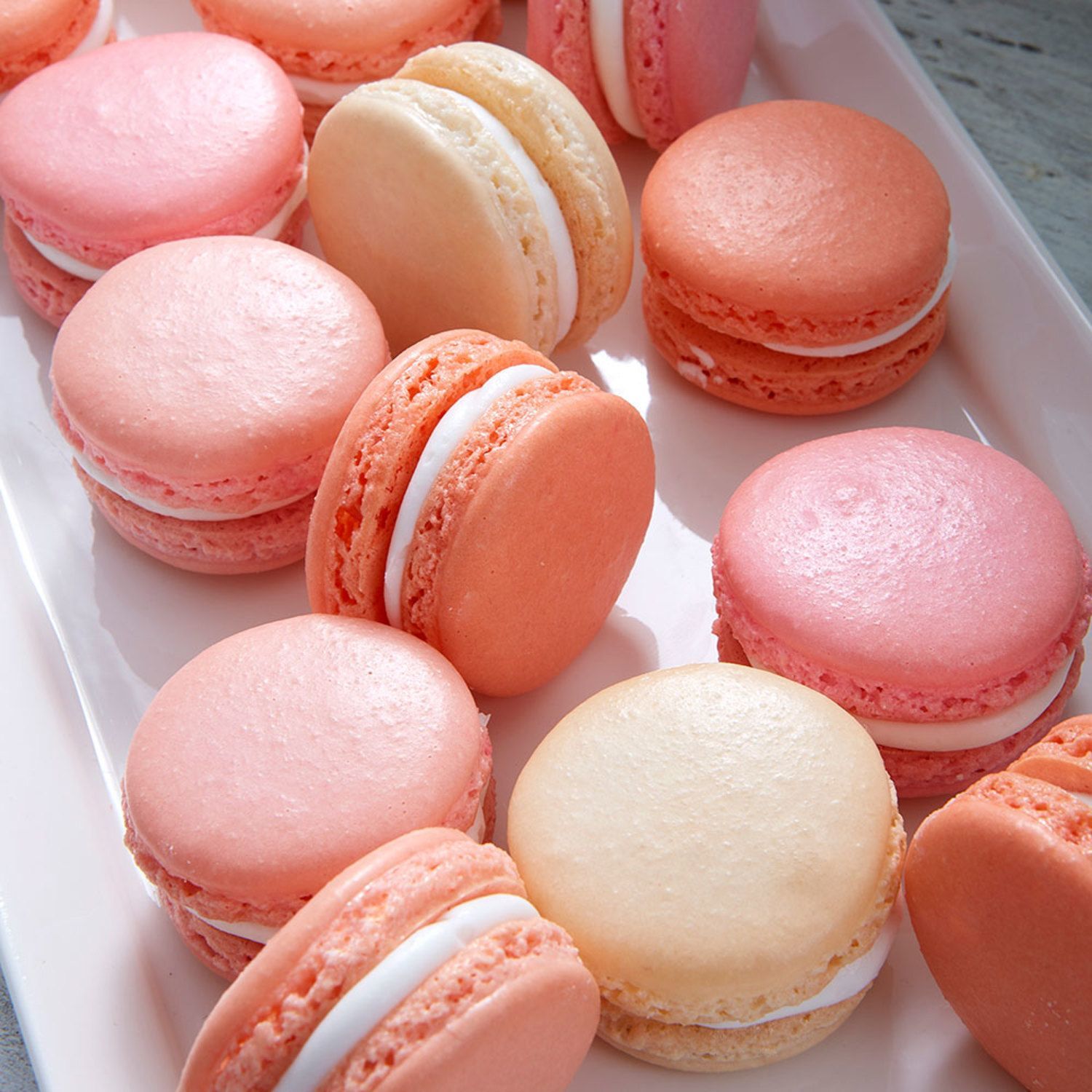 Pink and Coral Macarons
