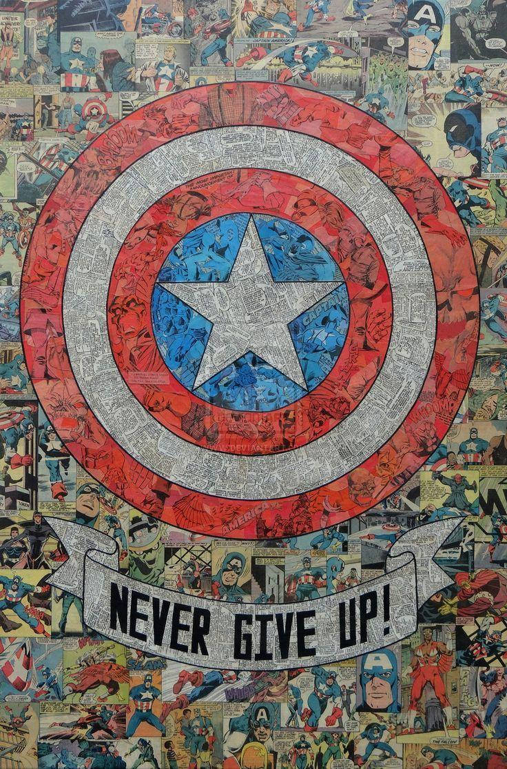 Download Captain America Shield Collage Wallpaper