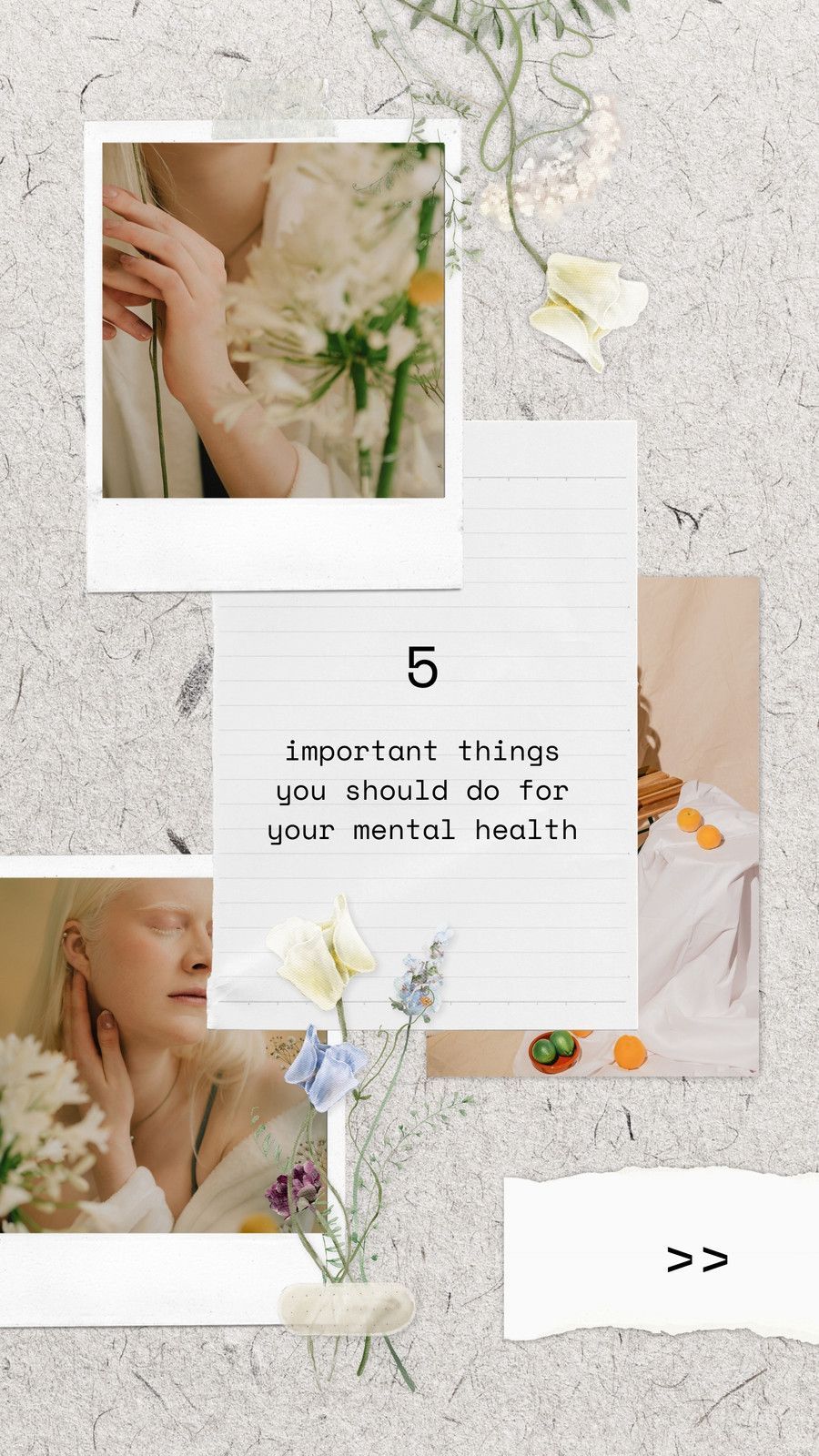 Mental health is important and it's crucial to take care of it. Here are 5 things you should do for your mental health. - Mental health