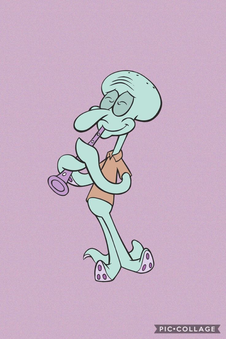 Squidward is ready for the party! - Squidward