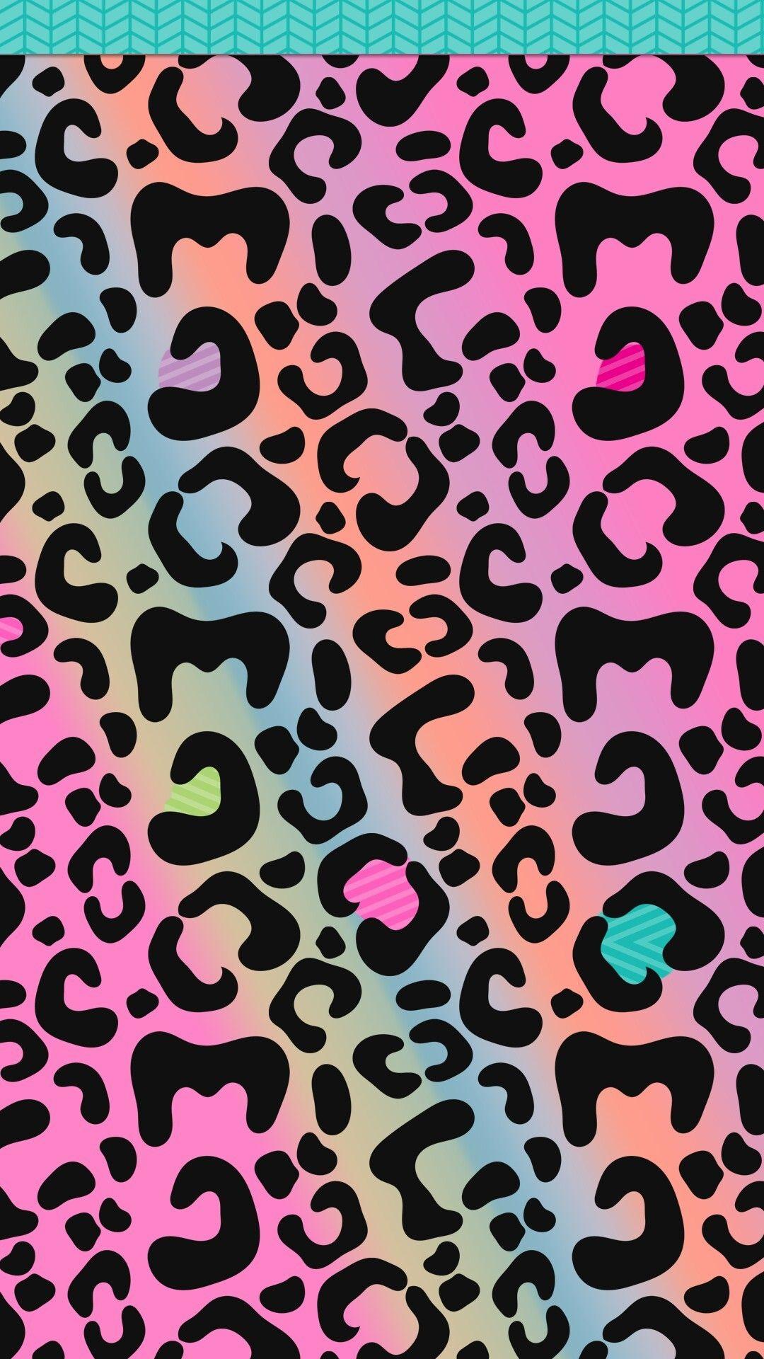 Colorful Leopard iPhone Wallpaper