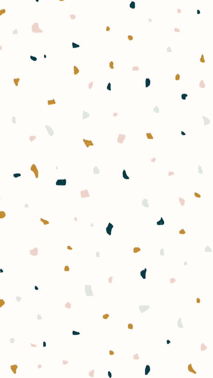 Confetti pattern in pastel colors on a white background - Design