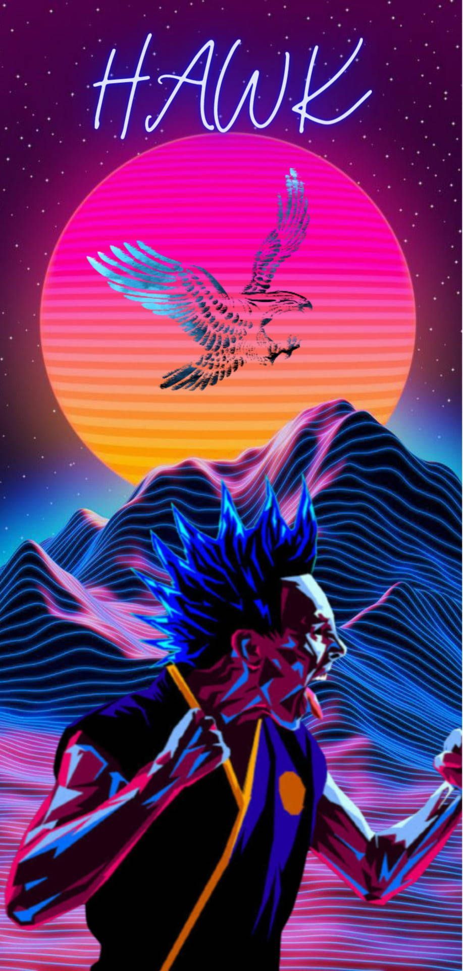Download Neon Hawk Cobra Kai Wallpaper