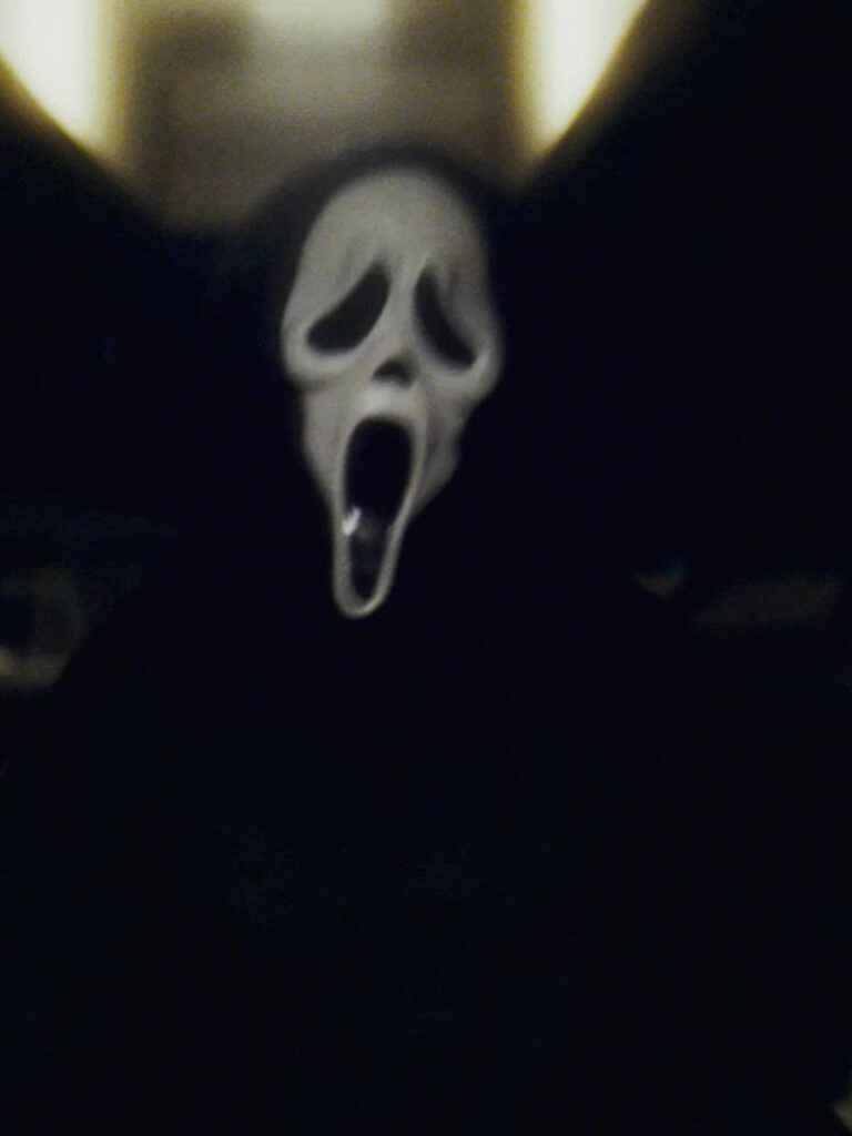 The ghost face from the movie Scream. - Ghostface