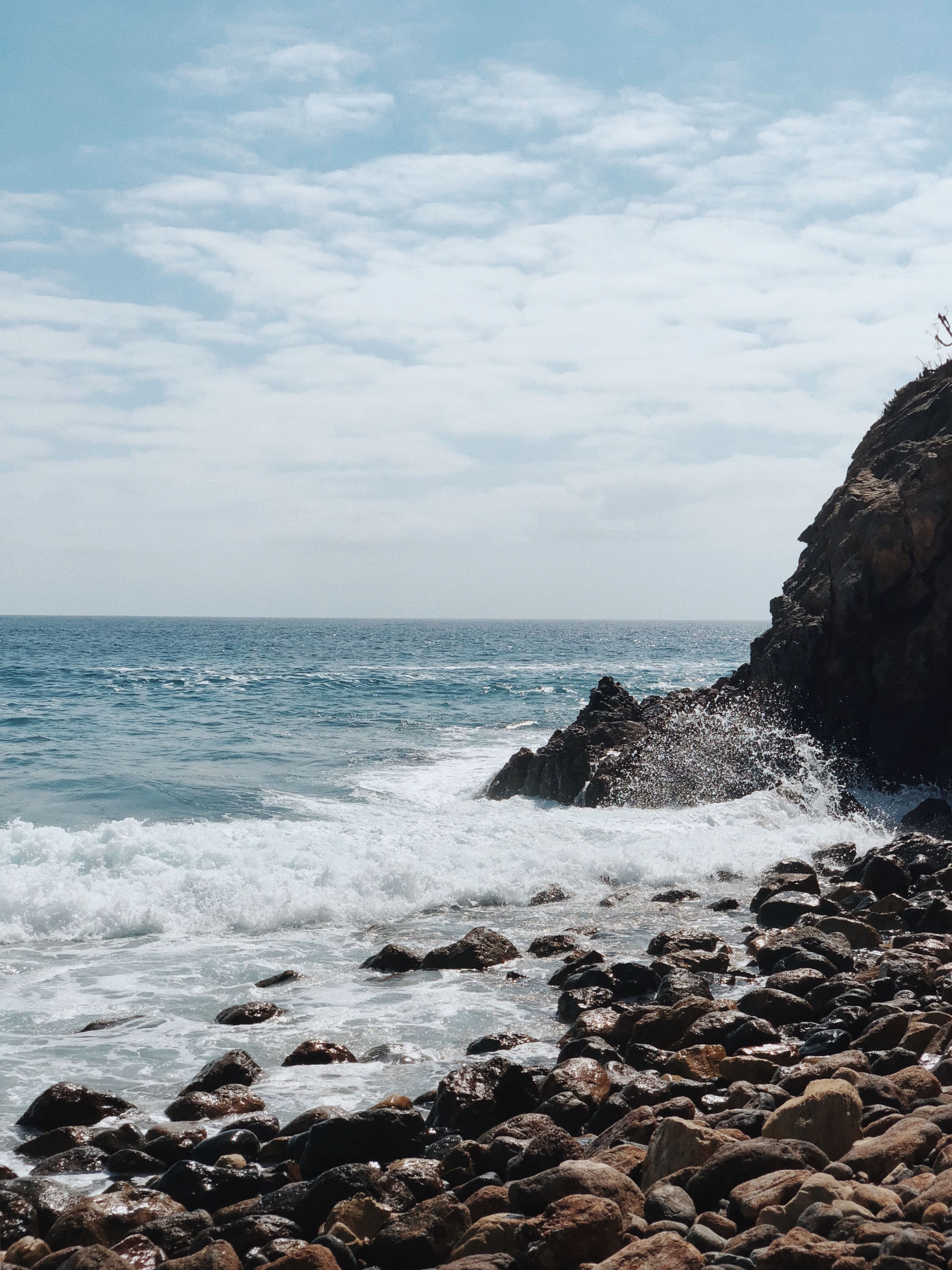 Wallpaper Sea, Coast, Water, Promontory, Headland, Background Free Image