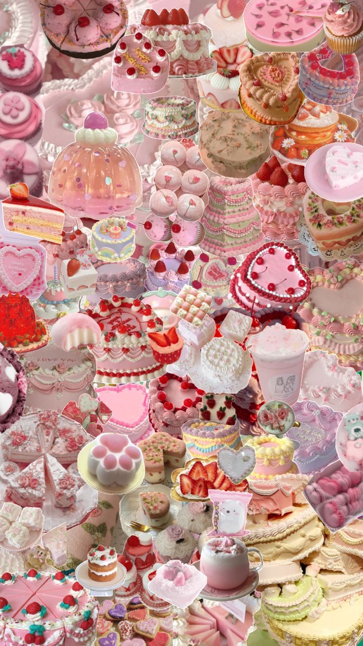 #pink #cake #cakecore #coquette #dessert. Anime wallpaper iphone, Kawaii wallpaper, iPhone wallpaper