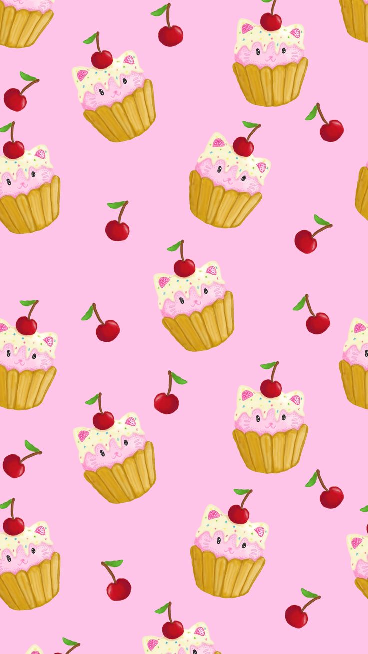 Cupcake iPhone wallpaper. iPhone wallpaper, Food wallpaper, Wallpaper
