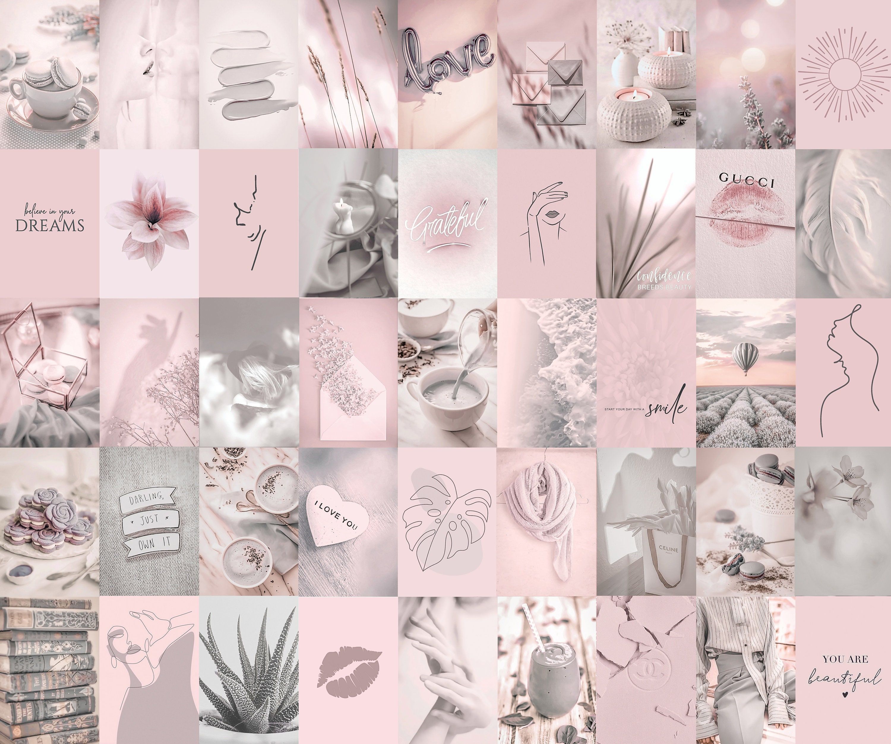 Pink Collage Aesthetic Wallpapers 160 Images 
