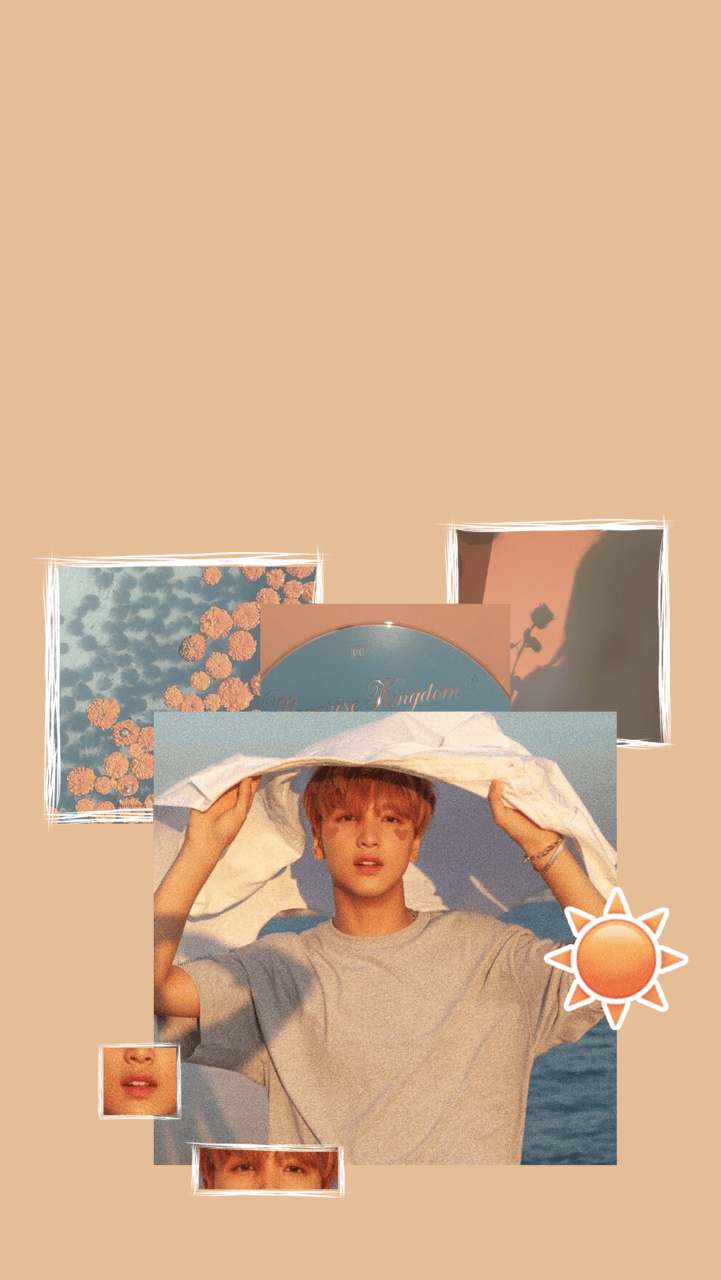 Wallpaper of BTS's Jimin with a pastel aesthetic - NCT