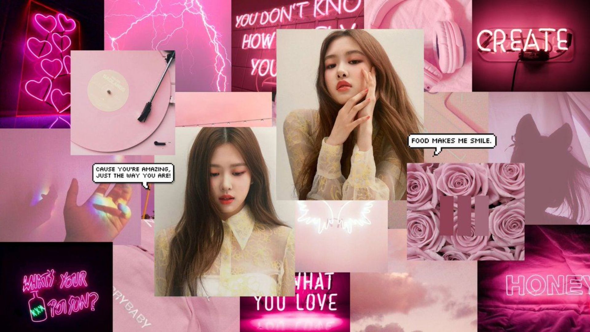 Aesthetic wallpapers of BLACKPINK, Lisa, and Rose. These wallpapers are free to download and use for personal use. - BLACKPINK