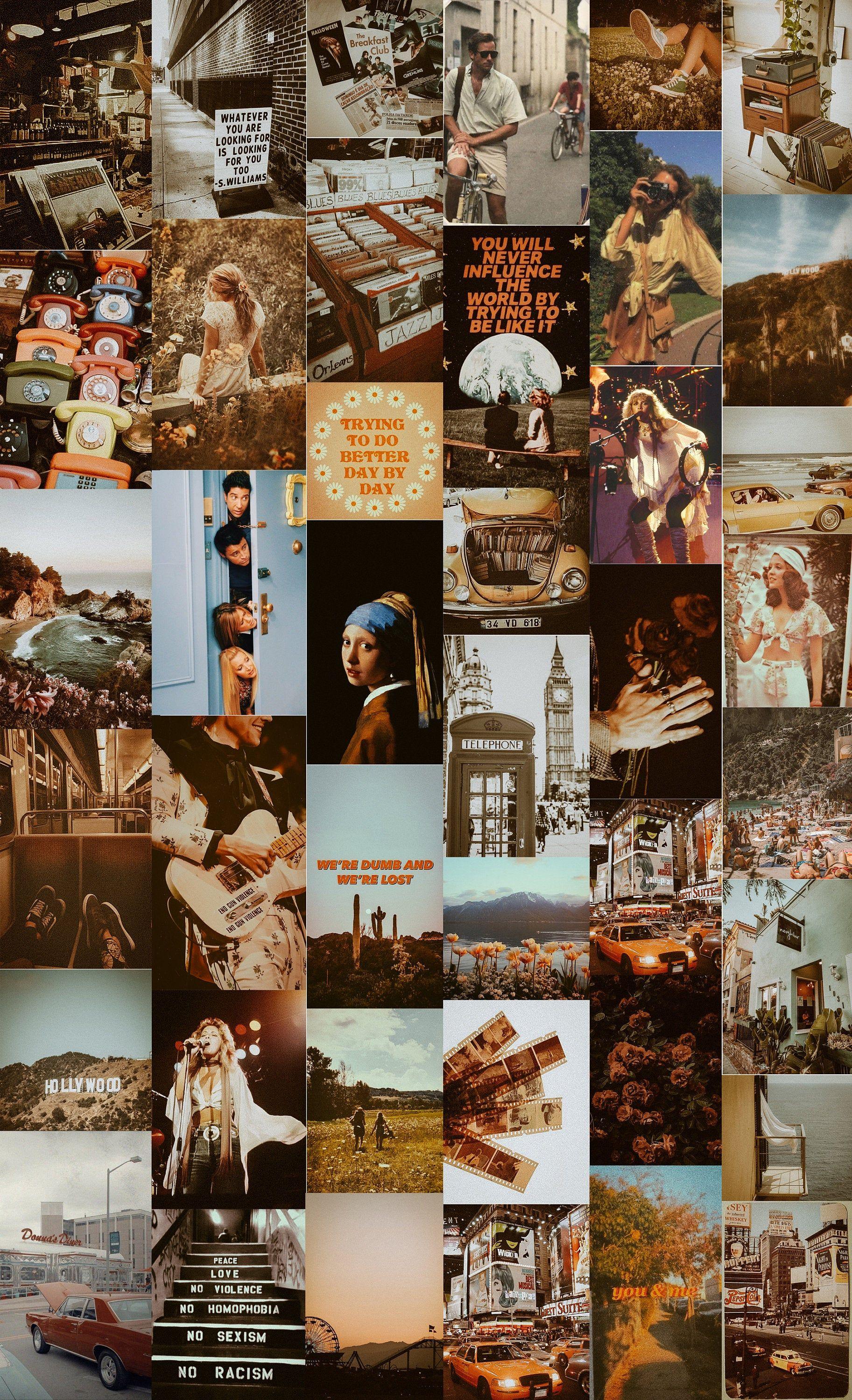 Vintage Aesthetic Collage Wallpaper Free Vintage Aesthetic Collage Background
