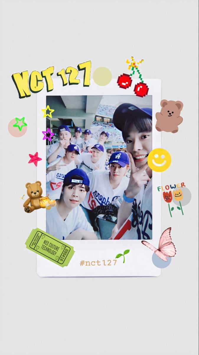 Kpop collage background for phone - NCT