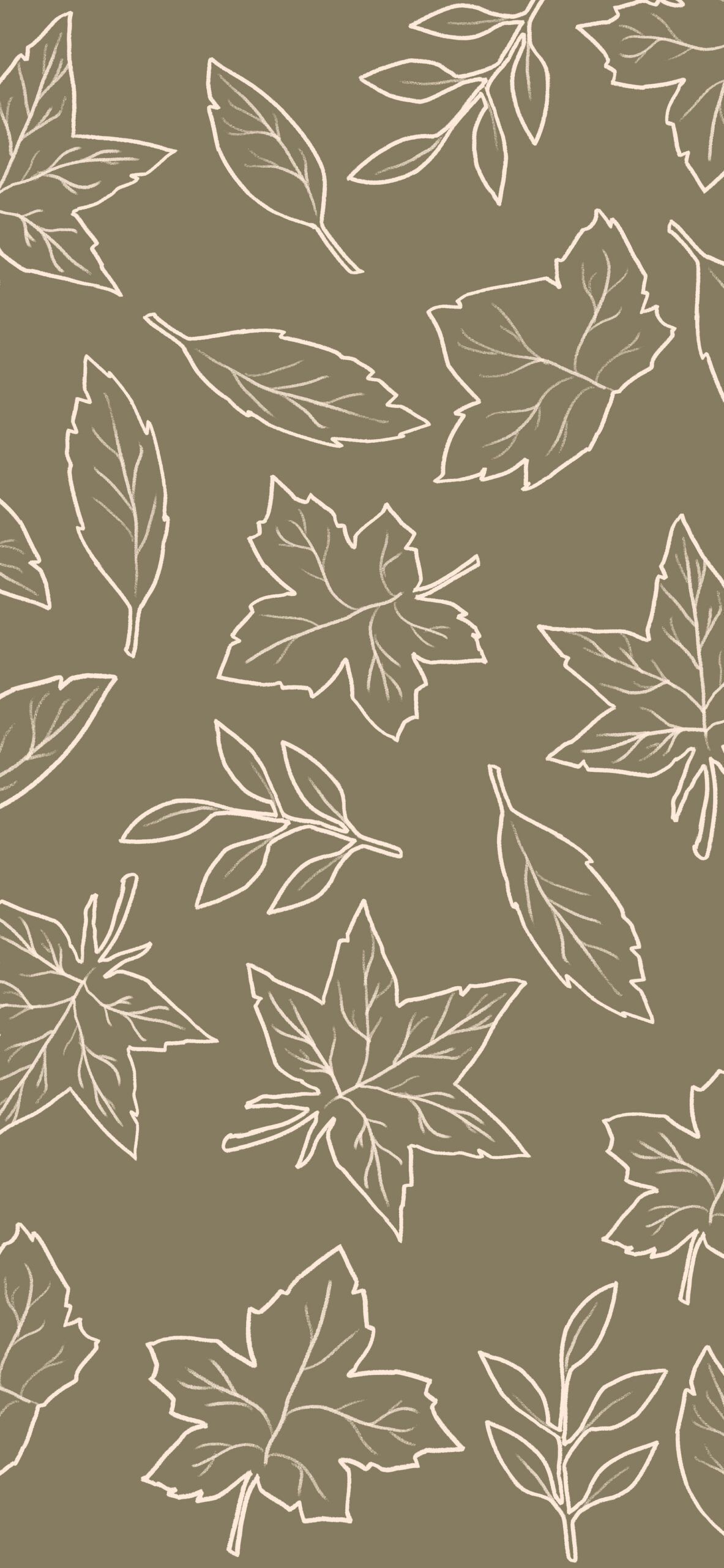 Fall Leaves Green Wallpaper Autumn Wallpaper iPhone