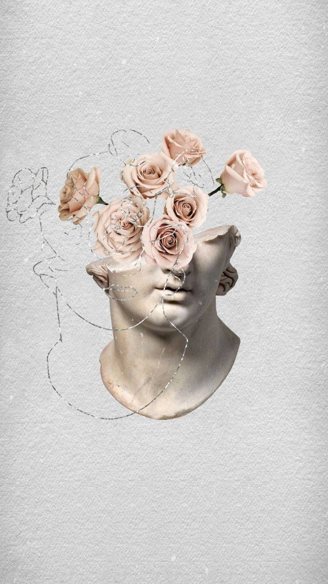 Download Greek Aesthetic Roses Wallpaper