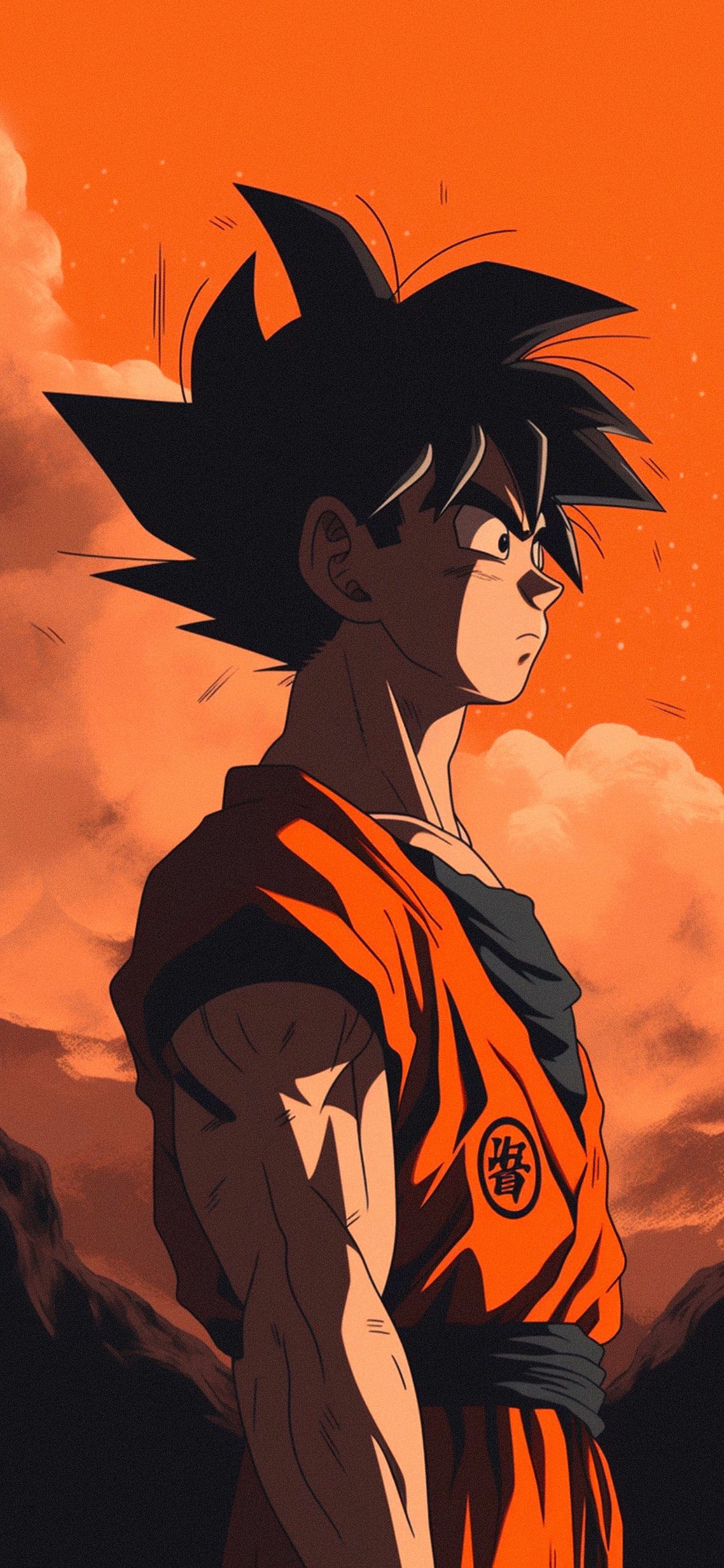 Dragon Ball Goku Aesthetic Orange Wallpaper Wallpaper HD