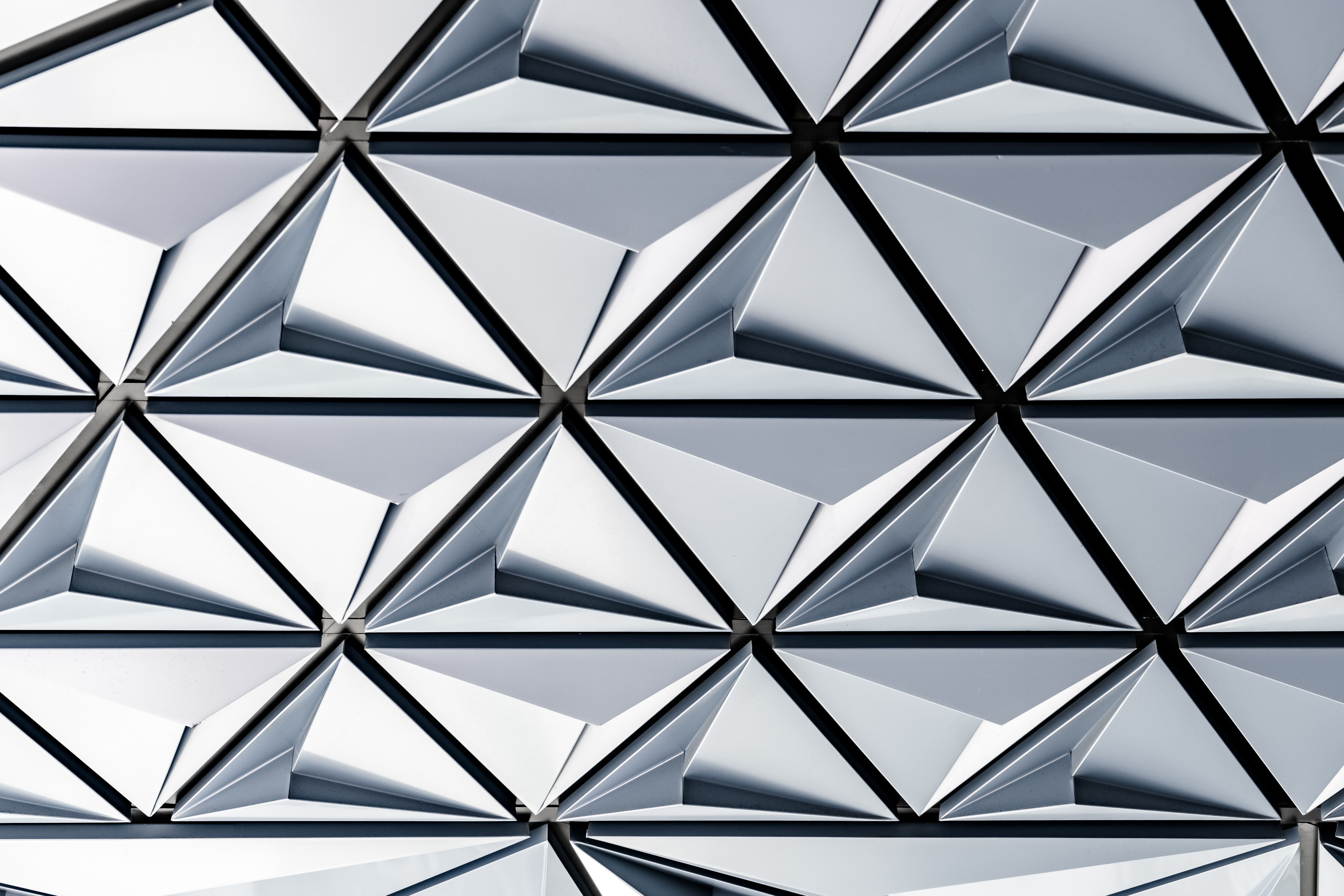 A close-up of the exterior of the spaceship Earth ride at Epcot, Walt Disney World, Florida. - Silver