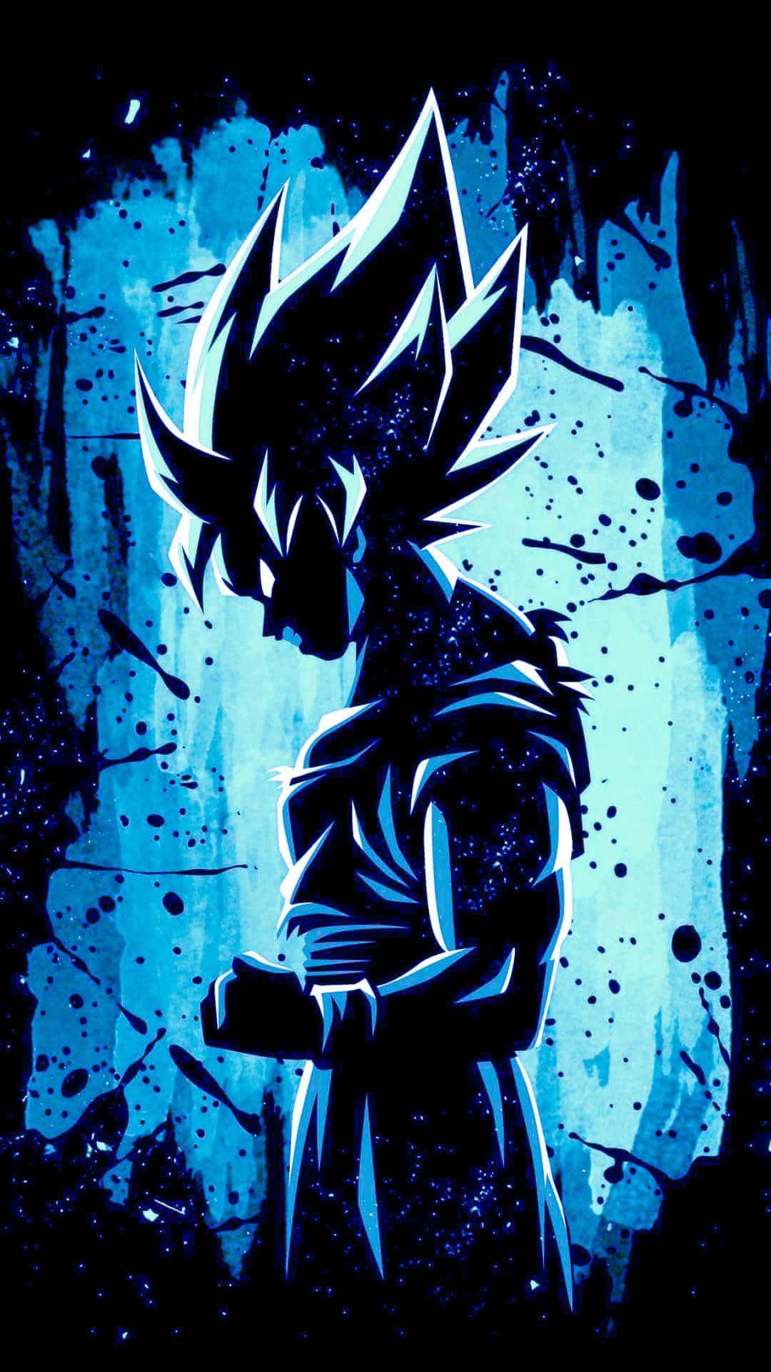 Download Sick Anime Goku Dragon Ball Z Blue Aesthetic Wallpaper