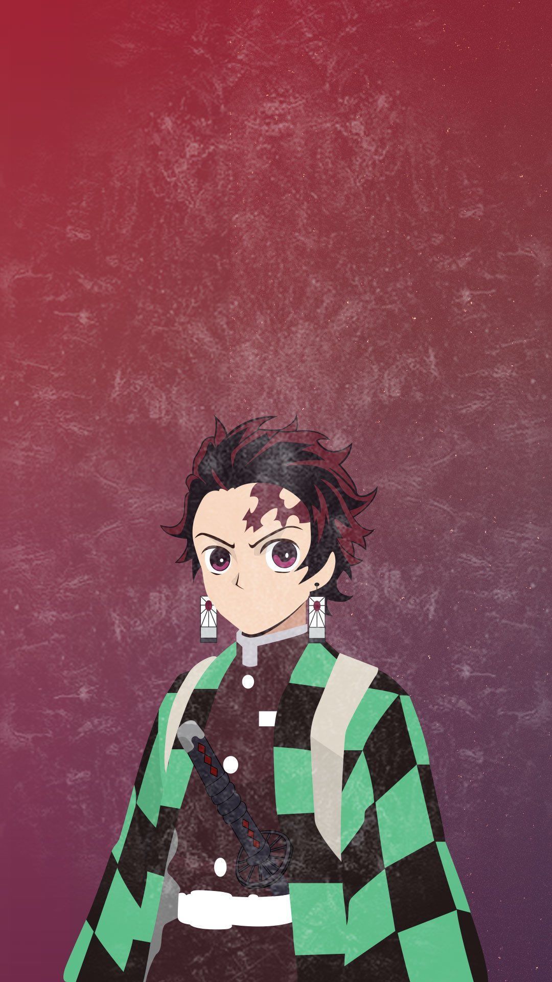 Demon Slayer Phone Wallpaper with high-resolution 1080x1920 pixel. You can use this wallpaper for your iPhone 5, 6, 7, 8, X, XS, XR backgrounds, Mobile Screensaver, or iPad Lock Screen - Tanjiro Kamado