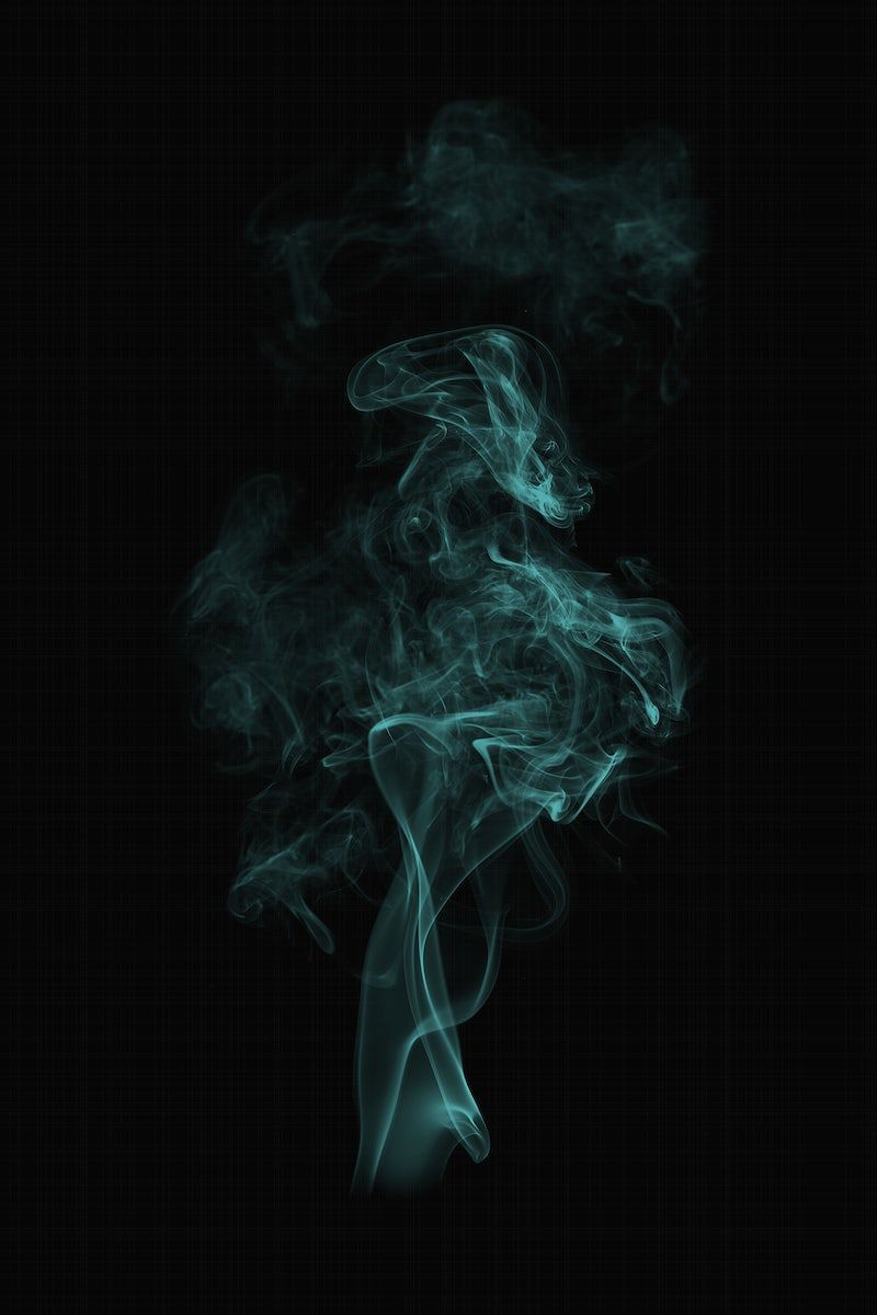 Teal Smoke Image Wallpaper