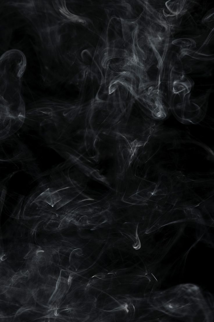 White smoke on a black background - Smoke